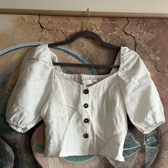bishop + young Tops - Bishop + Young White Blouse